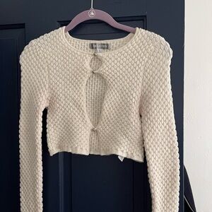 Urban Outfitters Cropped Cutout Sweater